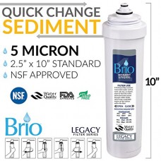 Brio Premiere Platinum 500 Series Hot and Cold Bottle Water Dispenser Magic Mountain Water Products (4 Pack) of Brio Quick Change/Easy Change Replacement Filter Cartridges (4  Sediment Filter) - B01HX53YQQ